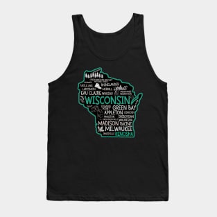 Kenosha Wisconsin cute Osseo, Racine, Appleton, Waukesha, Eau Claire, Oshkosh, Janesville Tank Top